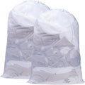 2 Pack Mesh Laundry Bags, 23 x 34 Inches Heavy Duty Mesh Laundry Bag, Large Laundry Drawstring Bag for College, Dorm, Travel, Family and Apartment Dwellers (white)