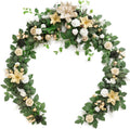 Ling's moment Christmas Artificial Flower Garland Wedding Arch 6 FT