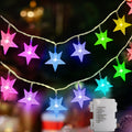 echosari 158IN Star String Lights Battery Operated Auto Timer Multicolor