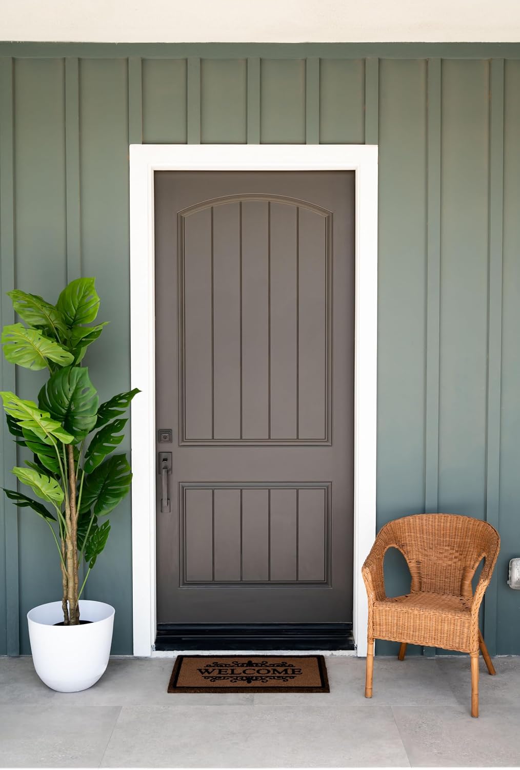 Ackland Coir Doormat | Clara Brown Welcome Flocked | 18" x 30"