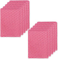 Basic Dish Wash Net 10 pcs - All Purpose, Non-Scratch, Heavy Duty Dish Scrubbers for Cleaning Dishes, Pots and Pans Color Pink