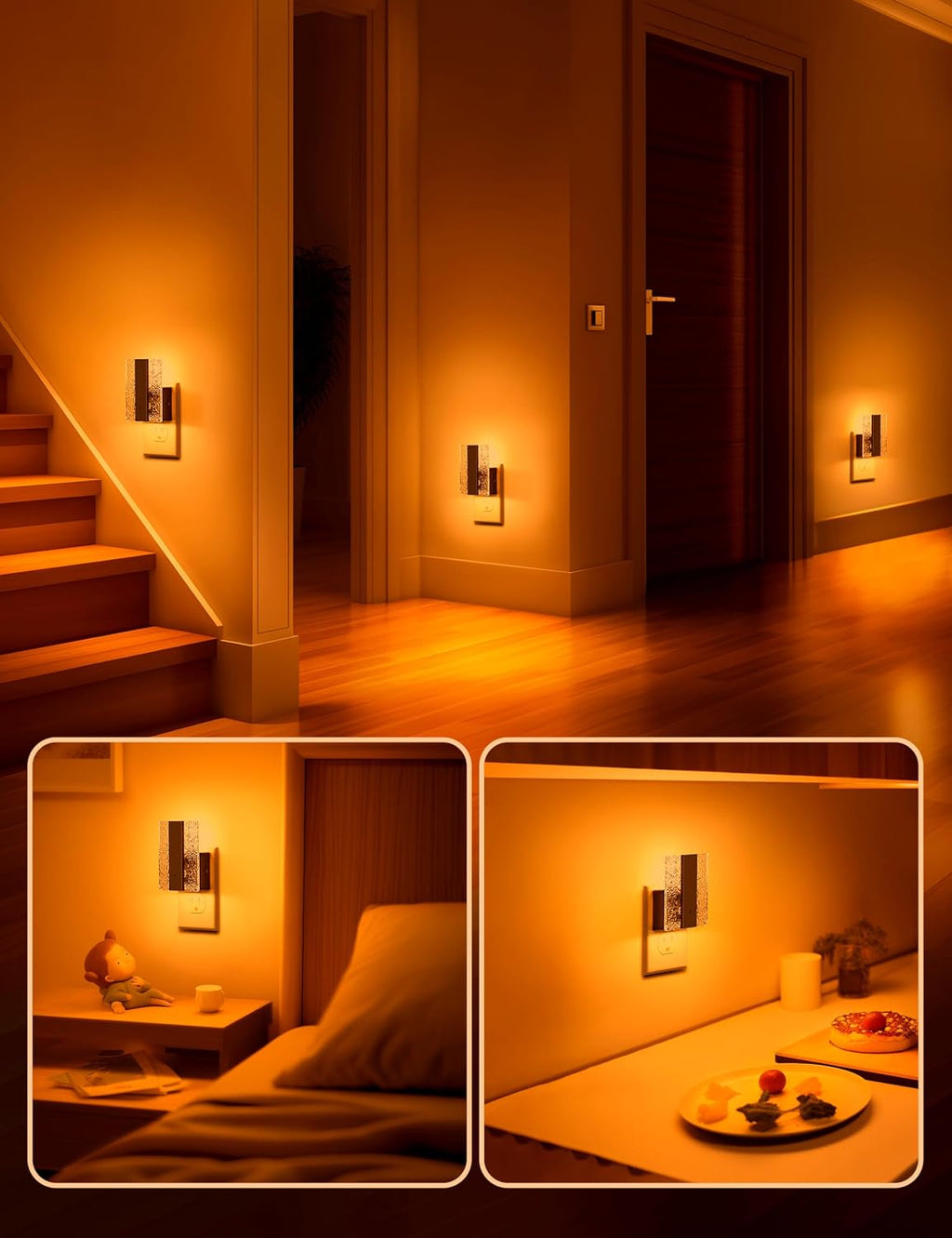 DORESshop LED Night Lights Plug Into Wall [2 Packs], Decorative Nightlight