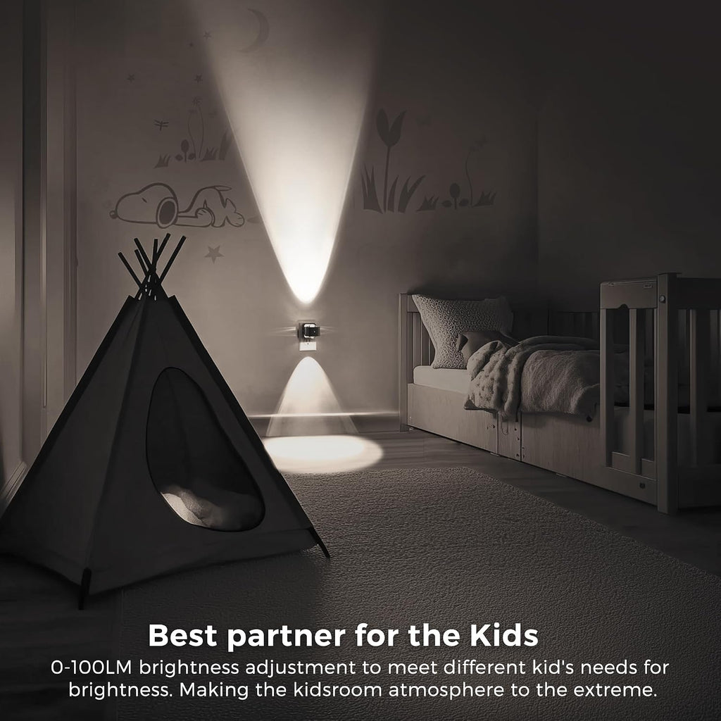L LOHAS LED Night Light Projector, Night Lights Plug into Wall Light Sensor
