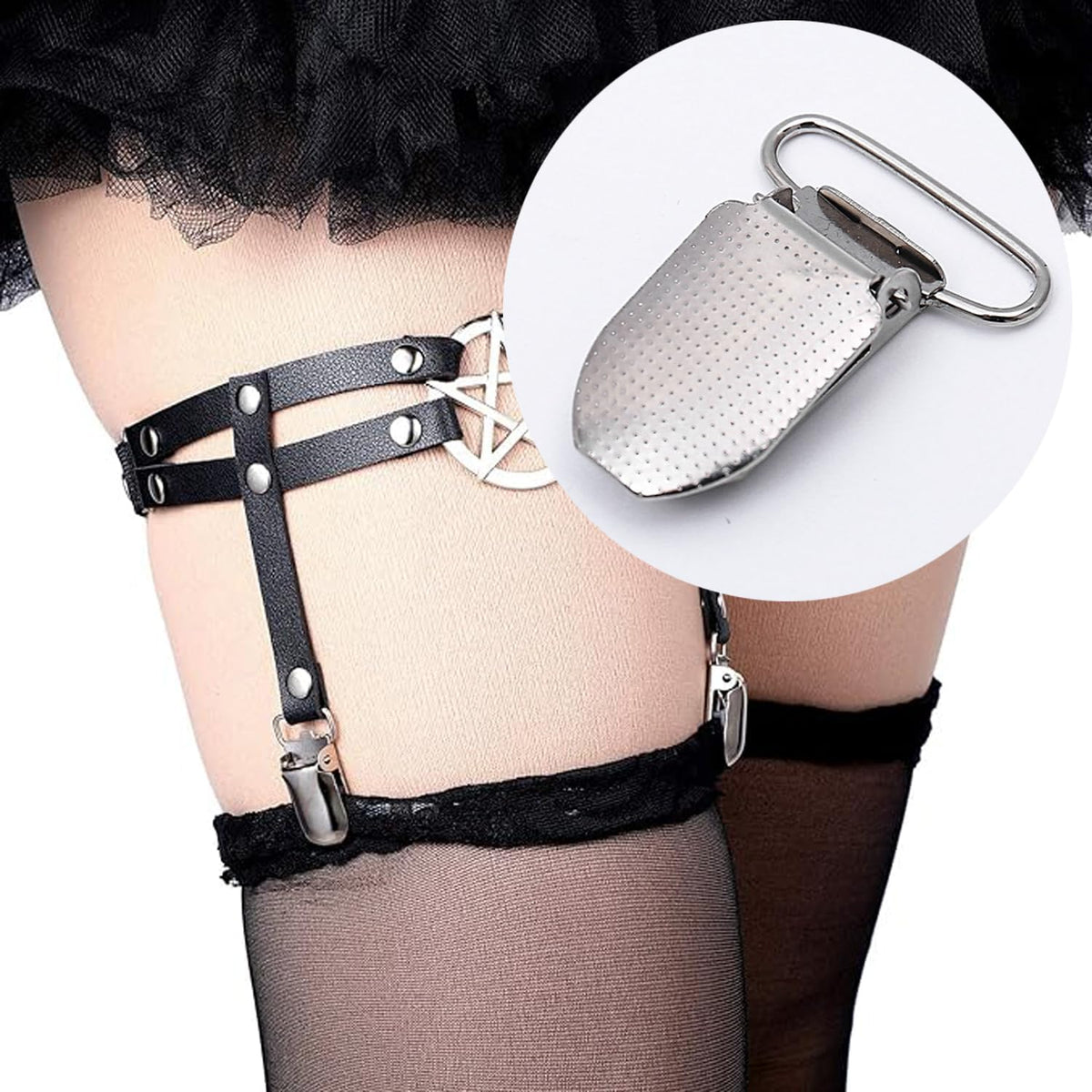 25 Pack Mens Suspender Clips Replacement 1 Inch Bed Sheet Straps Clips Clamps for Bed Sheet Holder Straps Bed Sheet Fasteners Mattress Suspenders Sheet Corner Holders Adjustable Boot Straps