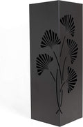 Mango Steam Black Tall 21.75" Japanese Ginkgo Leaf Umbrella/Cane/Walking Stick Holder, Stand, Rack Organizer
