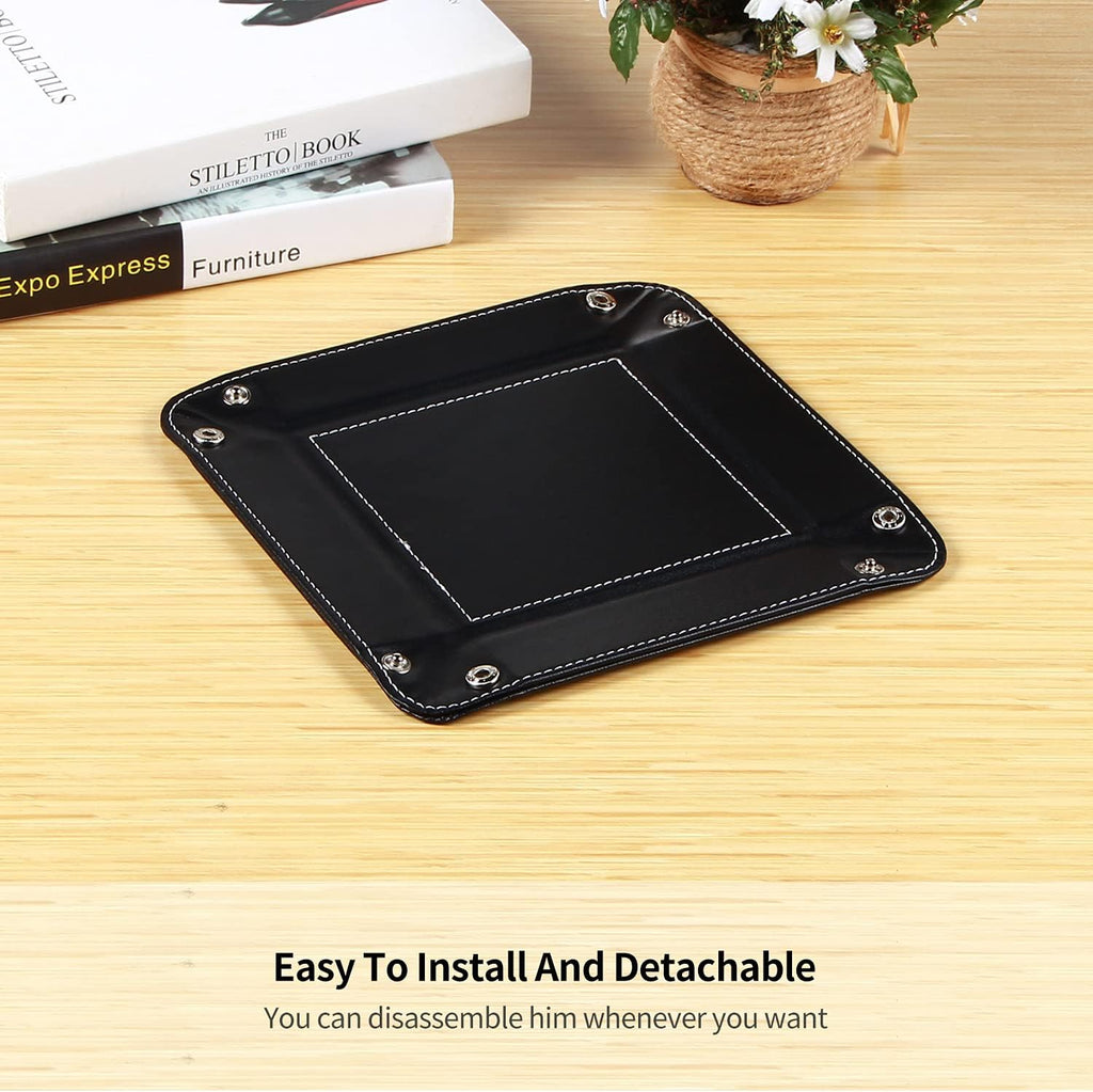 Key Dish Bowl for Entryway,Catchall Holder Bedside Table Valet Tray for Men