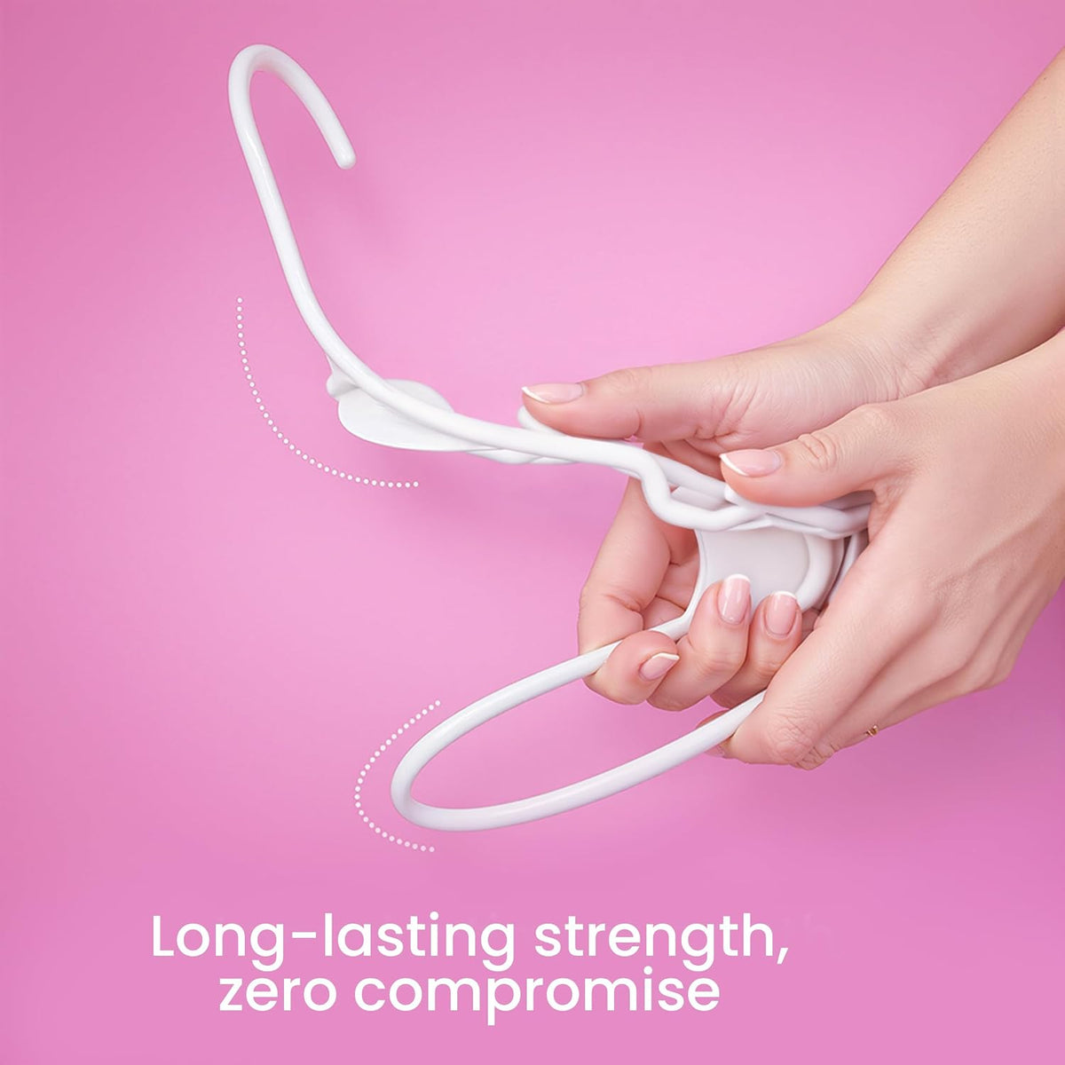 Utopia Home Plastic Hangers 200 Pack – Space Saving Clothes Hanger White