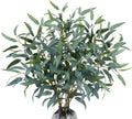 GTIDEA 8 Pack 37.5'' Artificial Eucalyptus Greenery Stems