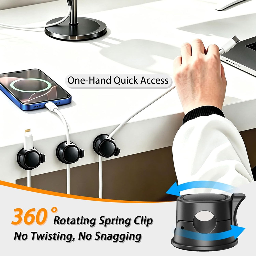 Cable Management Gaming Desk Organizer Kit 89PCS