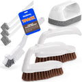 Holikme 7 Pack Cleaning Brush Scrub Brush Kitchen Brush for Floor,Brown