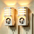 Plug-in Motion Sensor Night Light, Dusk to Dawn LED Outlet Light, 2 Pack