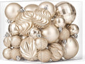 Brightown 36‑Pack Champagne Gold Shatterproof Christmas Ball Ornaments Set