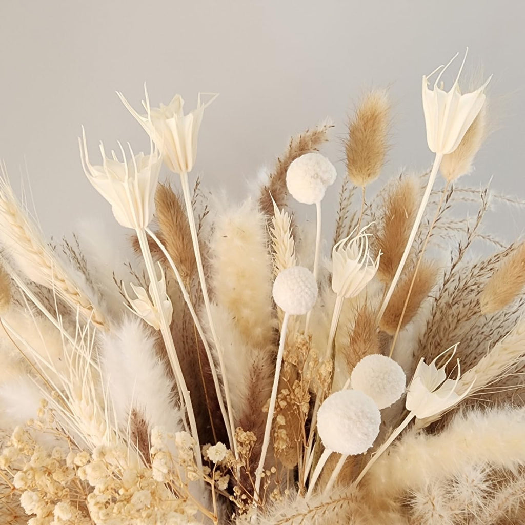 109 Pcs Natural Dried Pampas Grass Decor 17" Tall Pompas Flowers Bouquet and Dry Pampass Grass for Home Decorations, Plants Boho Decor, Phragmites Wedding Decoration Arrangements (109)