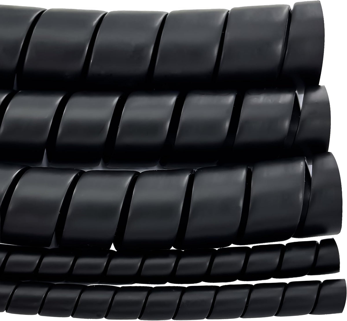 Spiral Wrap Hose Cable Protector - 0.5" OD x 25' Pre-Cut Lengths-Safe Hose Protector to Avoid Wear and Extend Life for Hydraulic Pneumatic Hoses