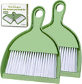 THINKLEARN 2PCS Small Dust Pan and Brush Set