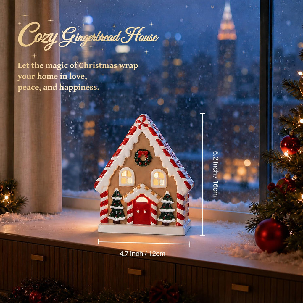 ARVIDSSON Christmas Wax Melt Warmer for Scented Wax, Gingerbread House
