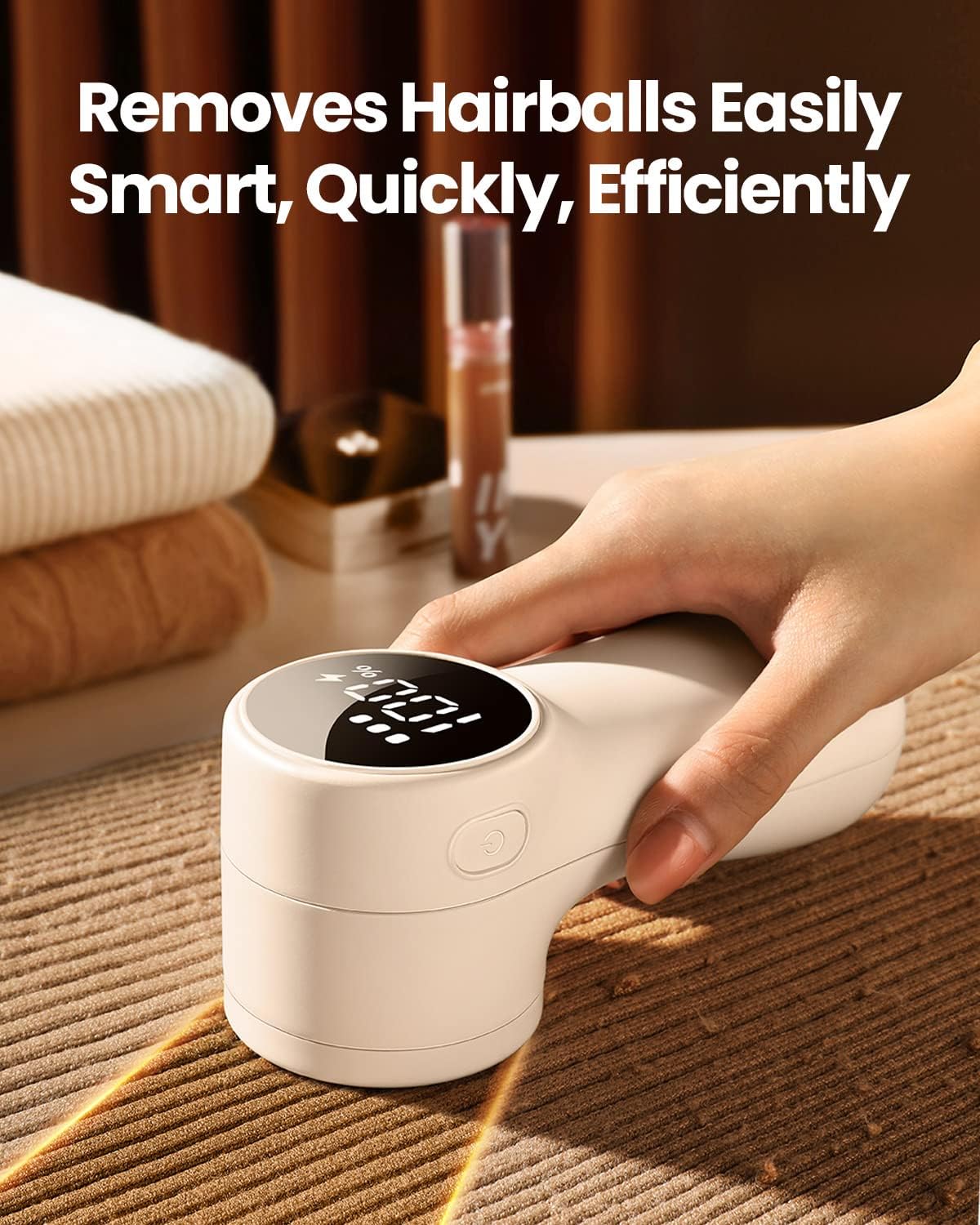GAIATOP Fabric Shaver Rechargeable Lint Remover, 3 Speeds Sweater Defuzzer