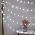 33ft 100 LED Plug in White Cherry Blossom Christmas Flower String Lights