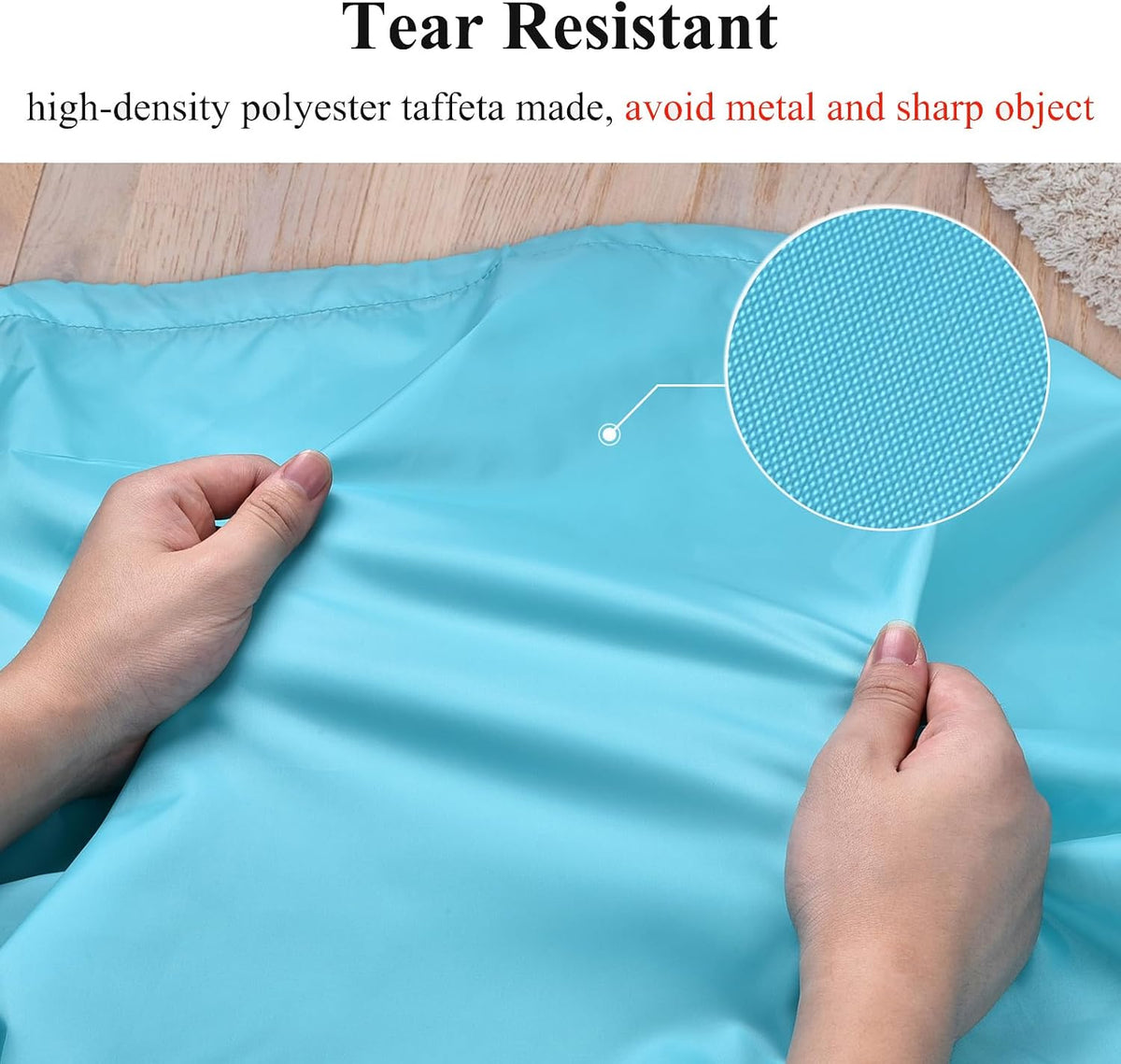 OTraki 2 Pack Extra Large Laundry Bag,Heavy Duty Laundry Bag Turquoise Blue