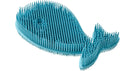 Fox Run Silicone Whale Dish Scrubber, 6" Multipurpose Kitchen Cleaning Pad