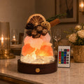 Himalayan Salt Lamp with Remote, 16 Color Changing Crystal Night Light, Dimmable LED Mood Lamp for Bedroom, Yoga and Home Decor