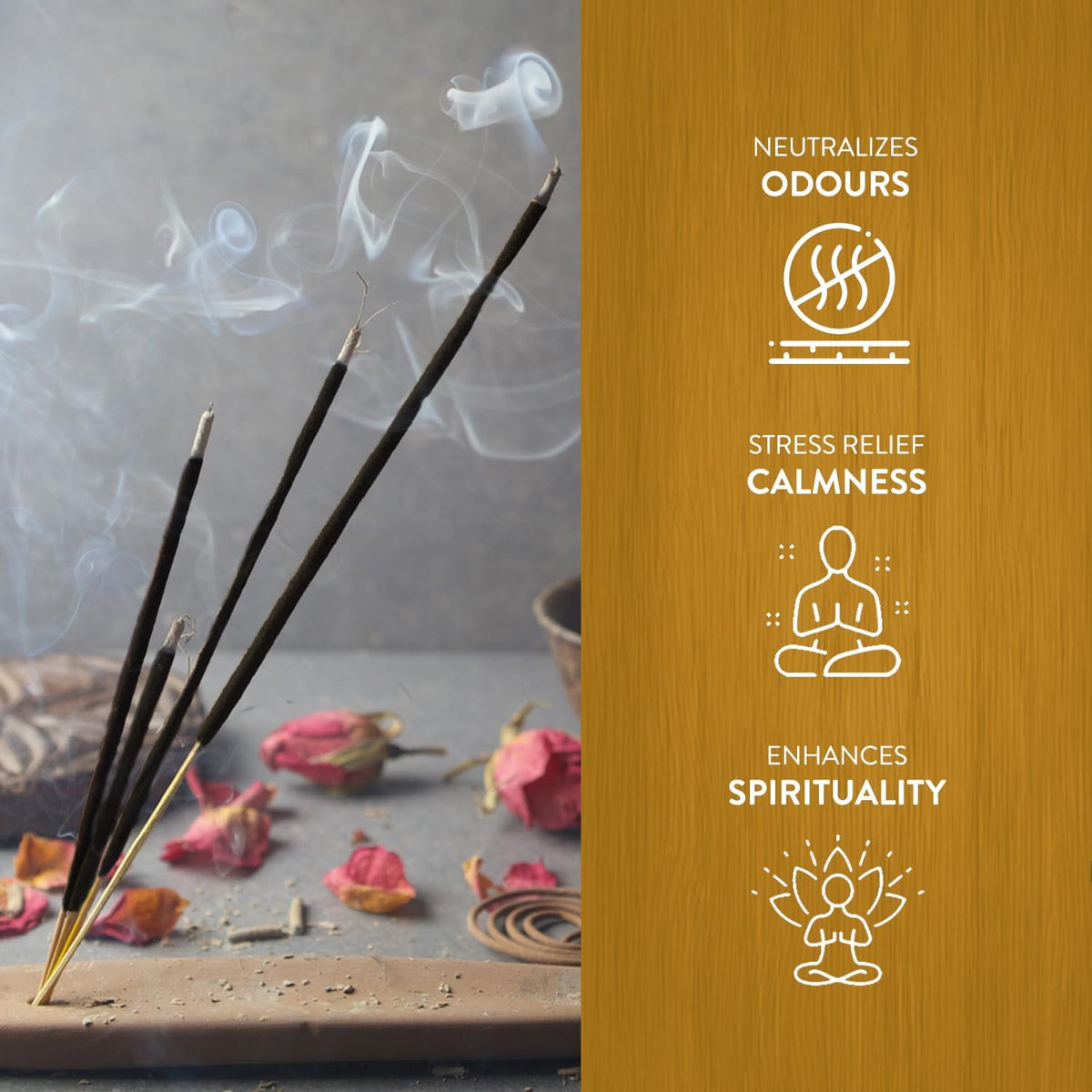 Hem Copal White Incense Sticks – Pack of 6 Boxes (120 Sticks Total, 9-Inch Long) | Natural Hand-Rolled Aroma for Meditation, Relaxation & Cleansing | Promotes Calm & Spiritual Upliftment