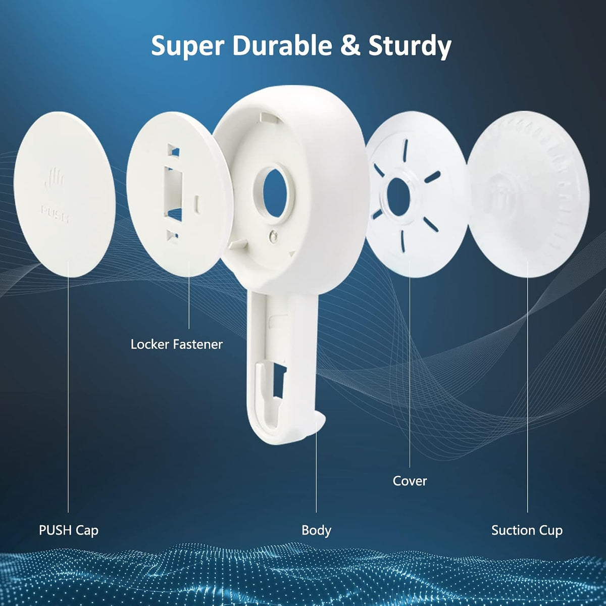 TAILI Suction Cup Toothbrush Holders for Bathroom Wall Mounted, White