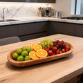 14.17" Wood Cedar Decorative Bowl, Fruit tray, Medium Size