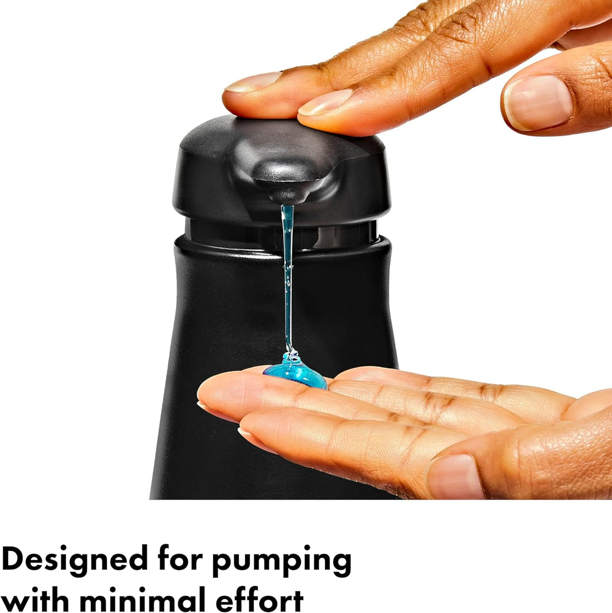 OXO Good Grips Stainless Steel Easy Press Soap Dispenser - Matte Black