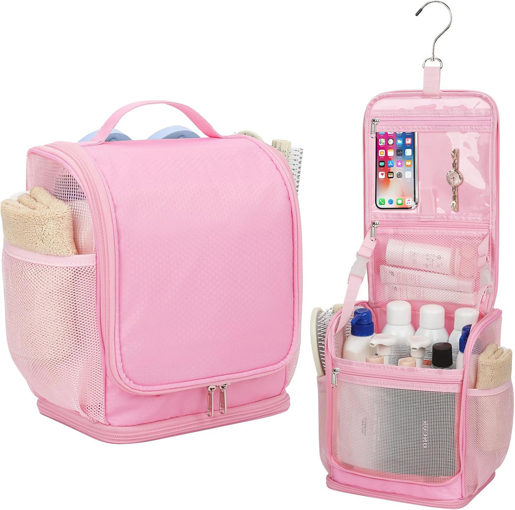 Mesh Shower Caddy Portable, Toiletry Bags for Travel, Pink
