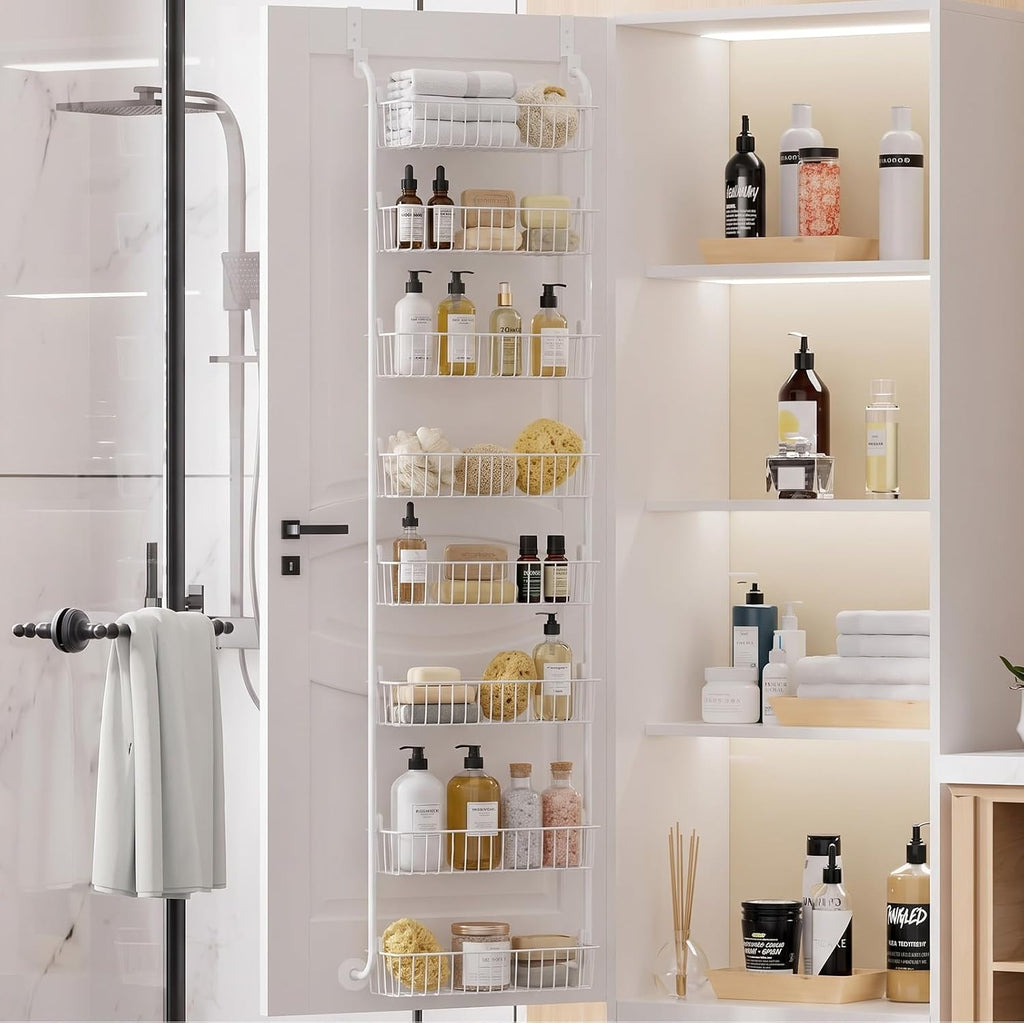 Delamu Over The Door Pantry Organizer, 8-Tier Hanging Spice Rack