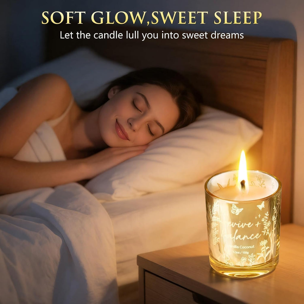 Candles for Women, 3 Pack Soy Wax Candle Gift Sets for Home Scented