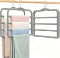 Velvet Pants Hangers Space Saving, 4 Pack Non Slip Closet Organizer
