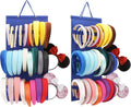 Headband Holder For Girls,Felt Headband Organizer Storage（Blue）