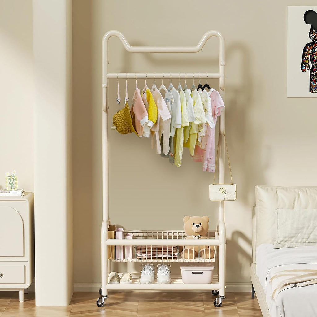 ManGotree 11.8'' Baby Velvet Hangers with Movable Clips 28 Pack Black