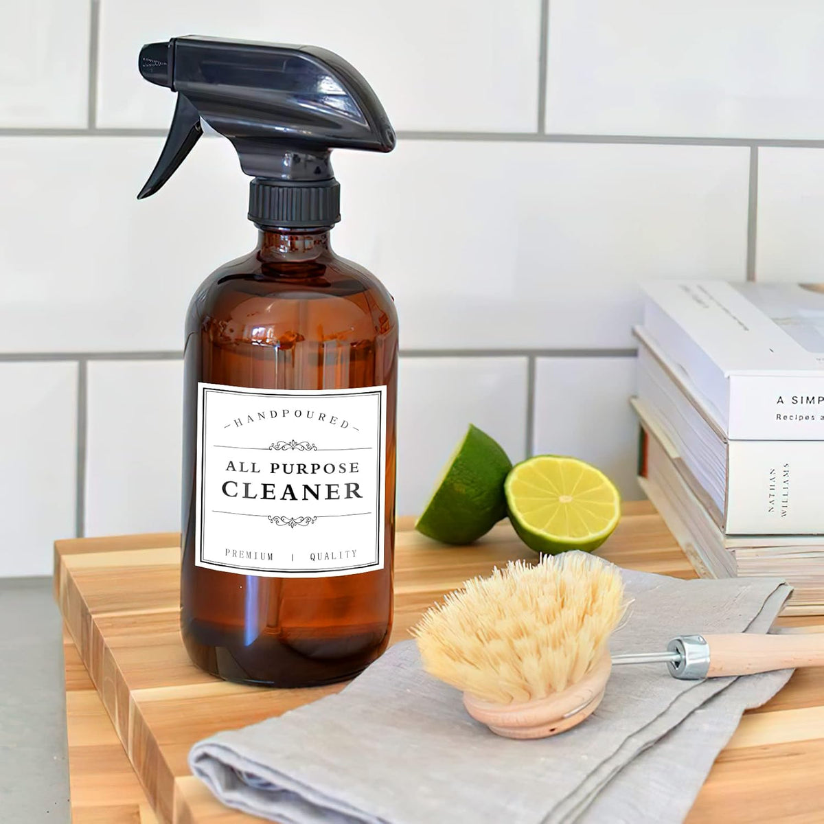 TESWEY Bathroom Bottle Labels, Retro Style Container Labels for Glass or Plastic Bottles, Waterproof Labels for Hand Soap Shampoo Lotion Dispenser