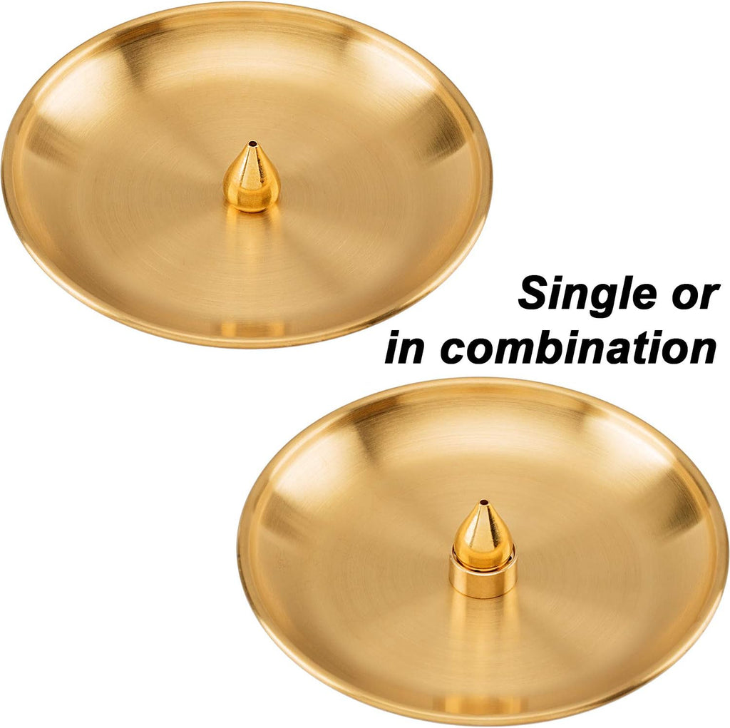 OIIKI Brass Incense Holder, Coil Incense Burner, 3 Styles