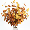 Bessol Fall Decorations Artificial Eucalyptus Stems 5Pcs Fall Eucalyptus Plants Autumn Decorations for Home Table Centerpieces Fake Fall Stems for Farmhouse Kitchen Floral Arrangements Decor