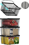 Large Freezer Organizer Bins for 5 to 9 Cu.Ft,Leak-Proof Bottom，4Pack
