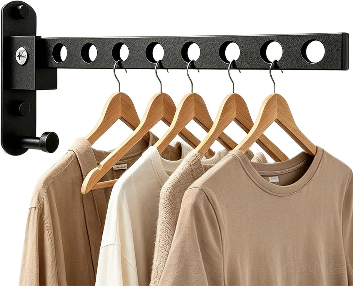 Wall Mounted Clothes Drying Rack, Space Saver, Easy Install, 1 Pcs