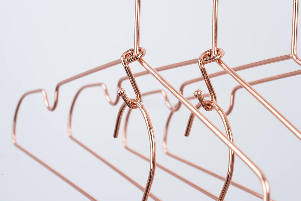 Clothes Hanger 36Pcs Connector Hooks Stable Hanger Rose Gold Metal Outfit Hangers Extender Clips Mini Cascading Hangers Hooks