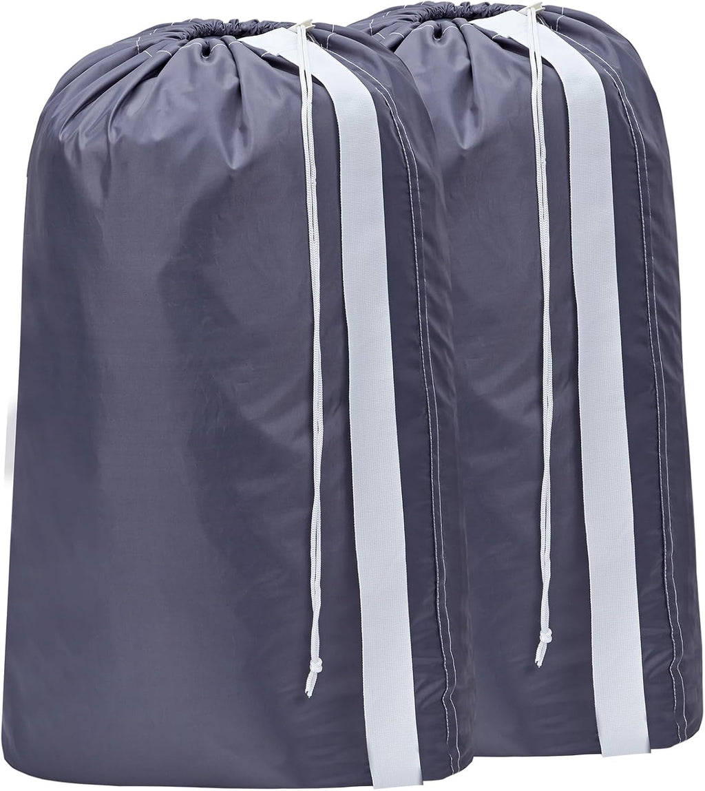 HOMEST 2pack XL Laundry Bag with Strap, Clothes Organizer for Dorm & Travel