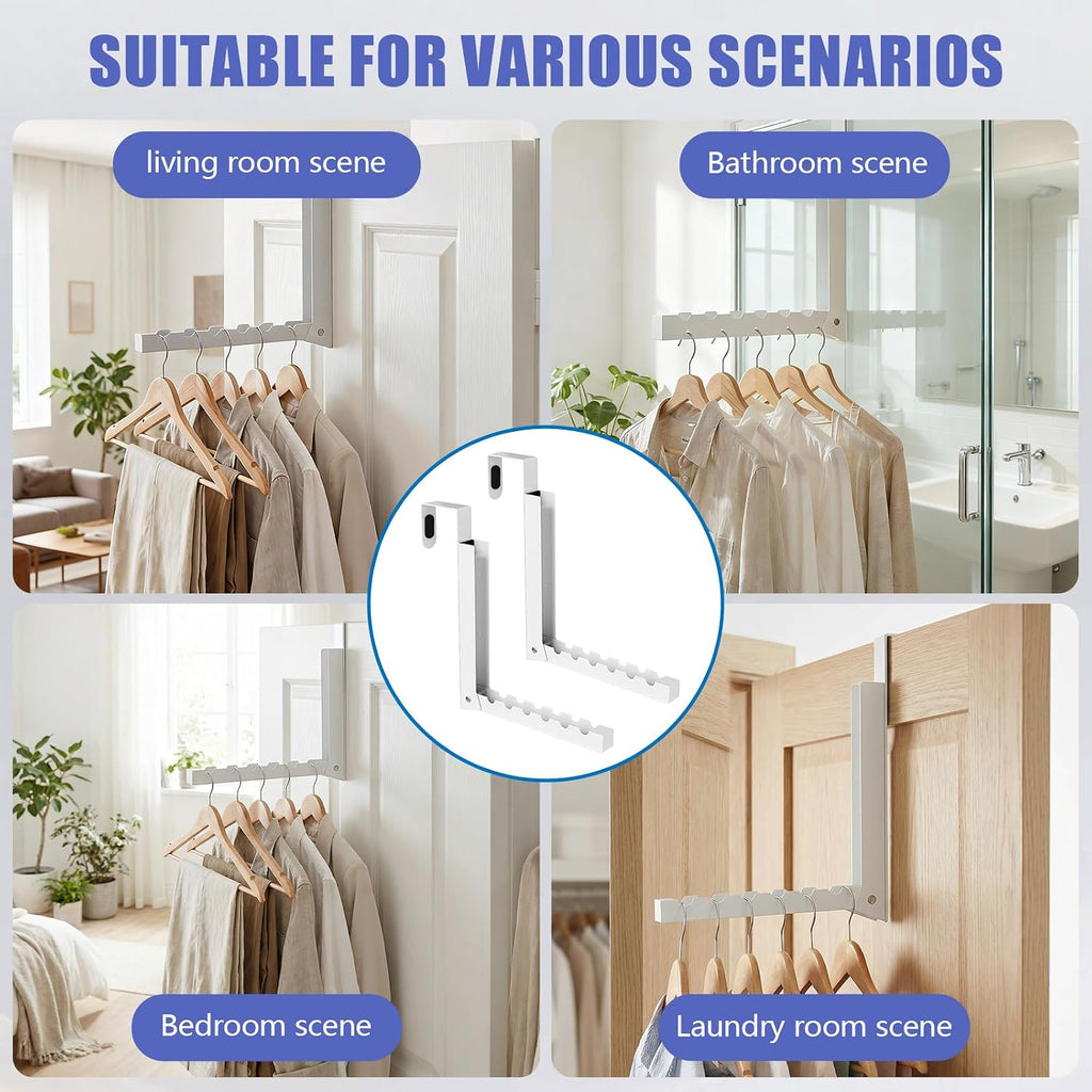 Over the Door Hooks, Clothes Hanger for Laundry Room