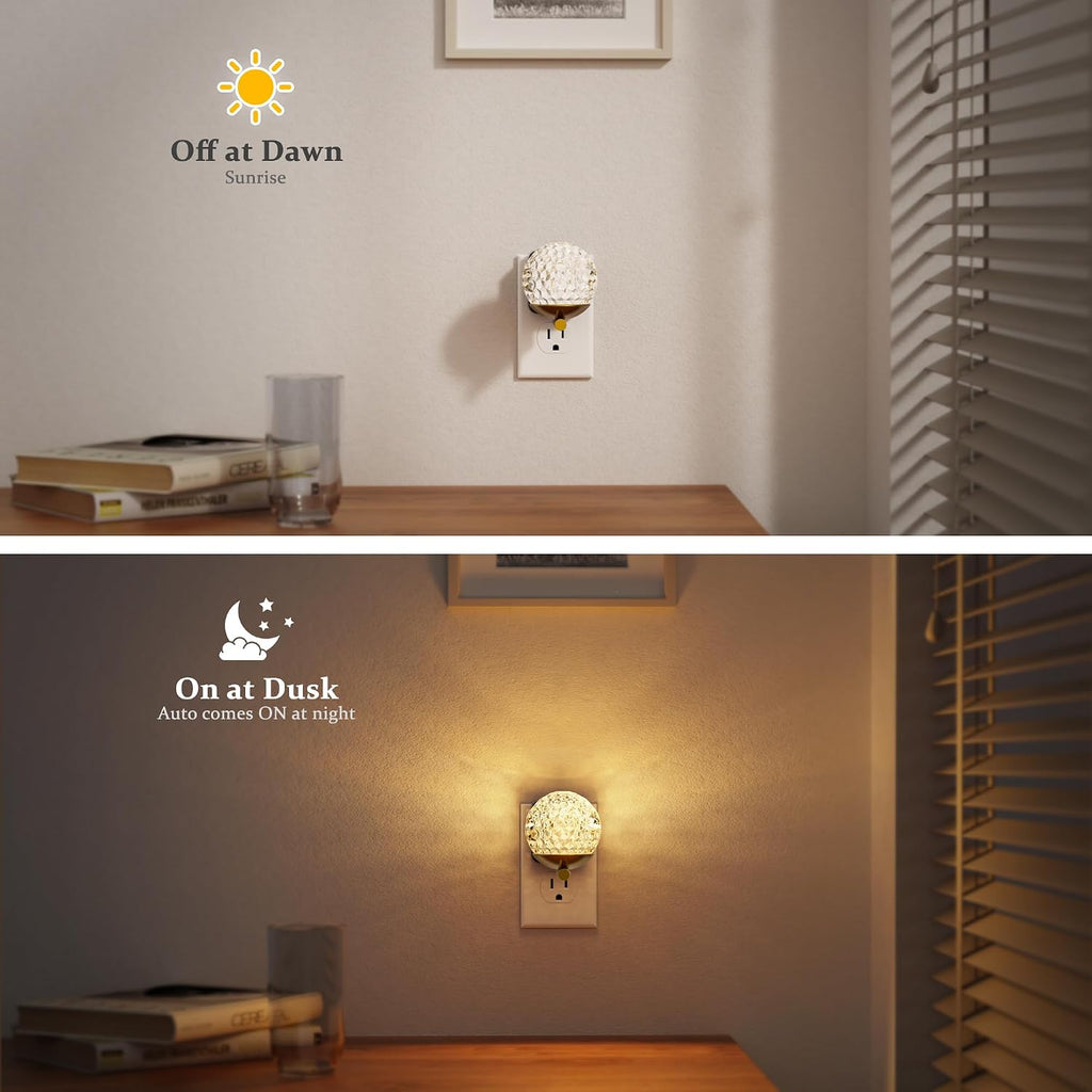 JandCase LED Night Light, 3000K Warm White & RGB Color Changing Night Light