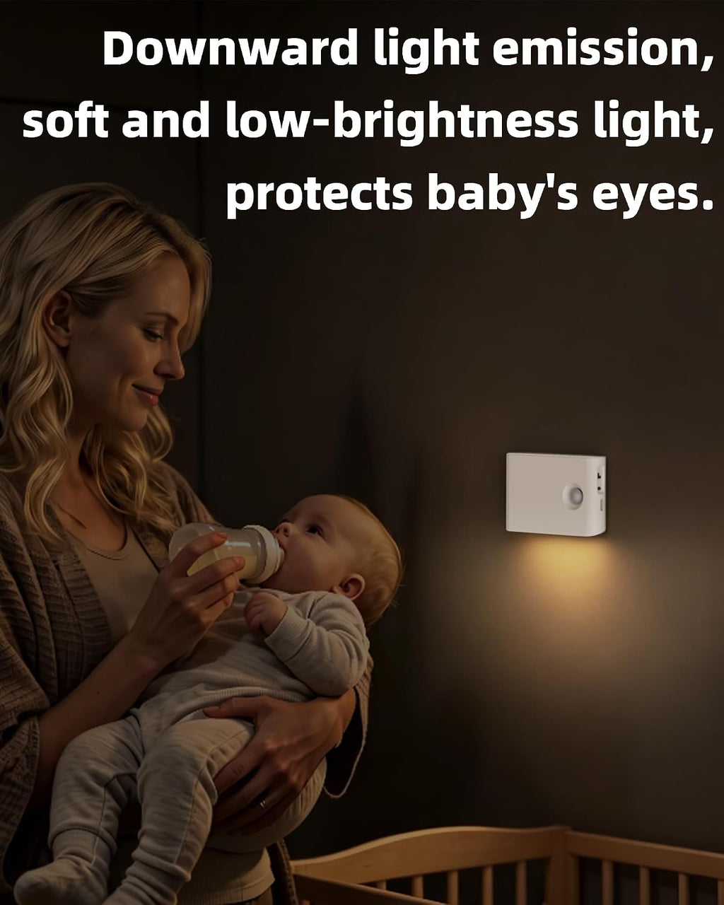 EZVALO Motion Sensor Night Lights, Rechargeable 1500mAh LED Stair Lights with Magnetic & Dimmable, Auto On/Off 3000K Soft White, Stick-On for Stairs, Hallway, Bathroom (4 Pack with Charging Station)