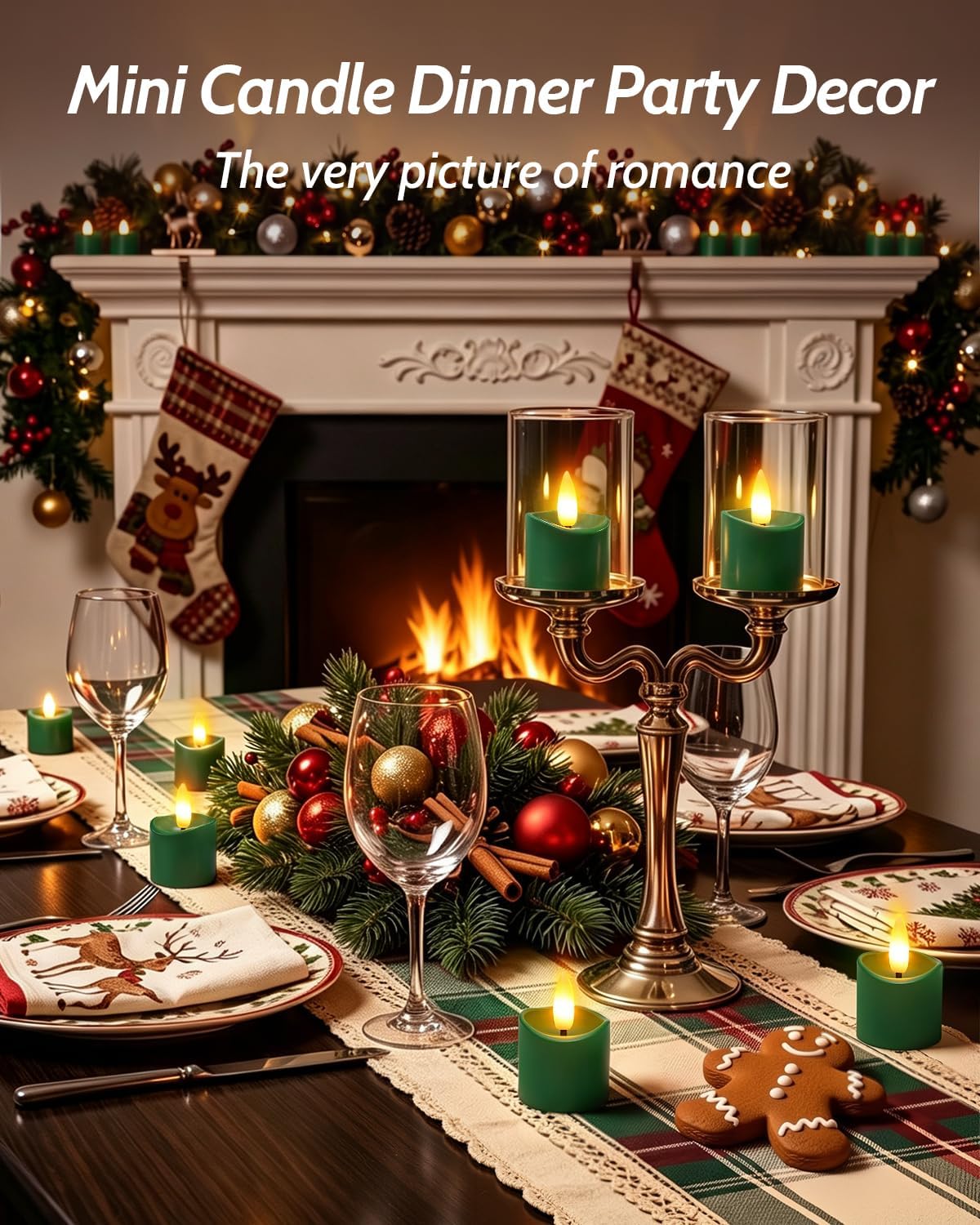 6 Pack Small Rechargeable Flameless Candles with Remote Timer