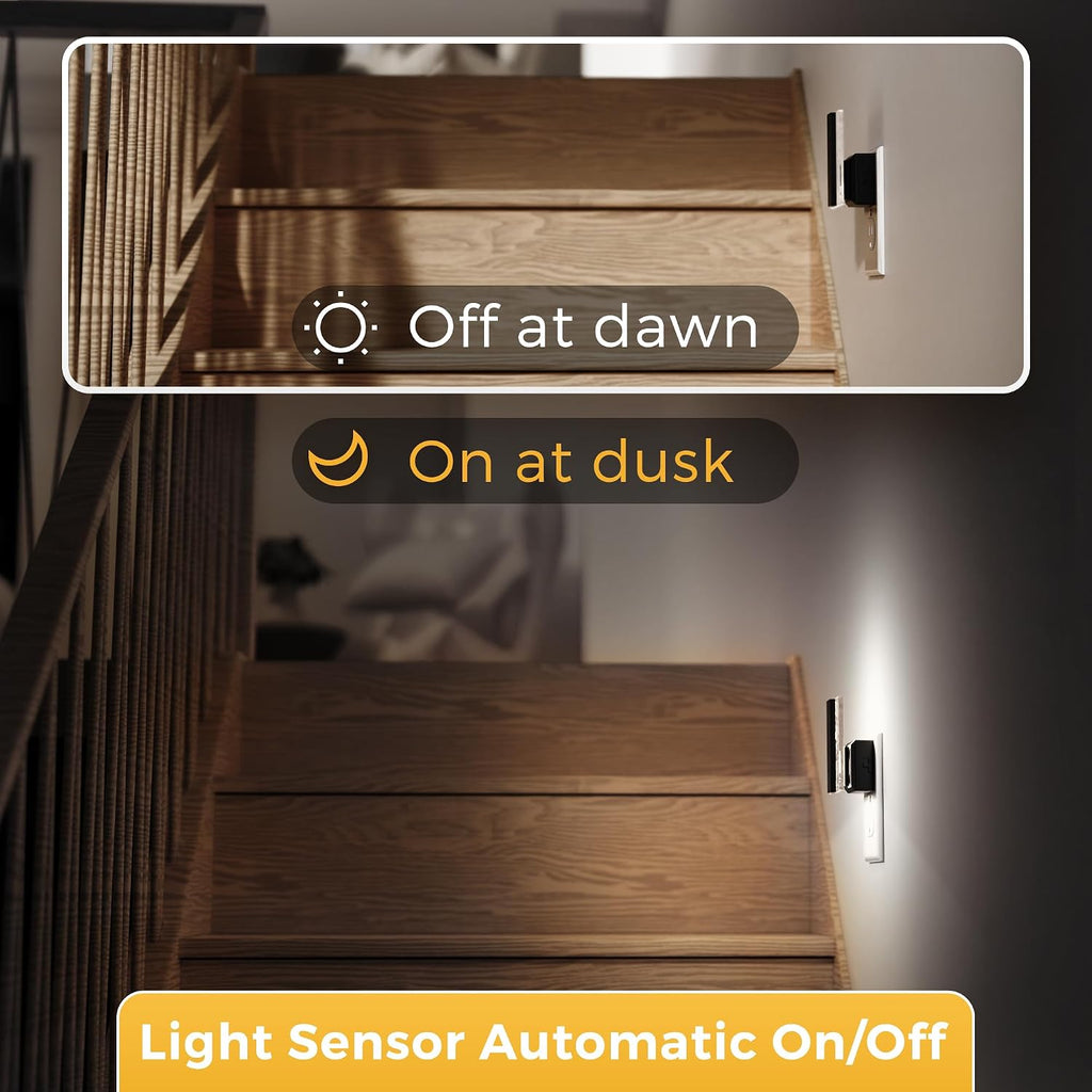 L LOHAS LED Night Lights Plug Into Wall, 2 Pack Night Light