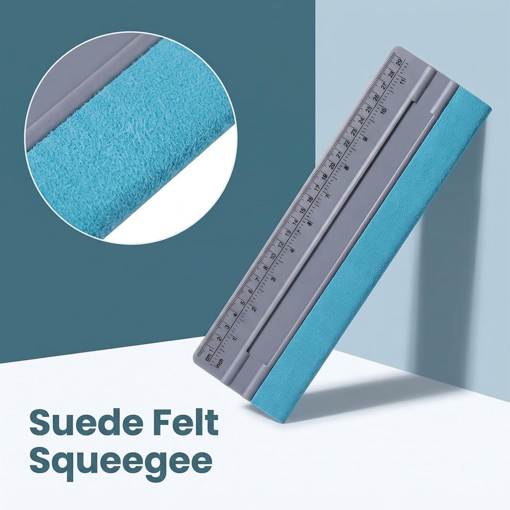 Wallpaper Smoothing Tool, Professional Vinyl Squeegee with Ruler
