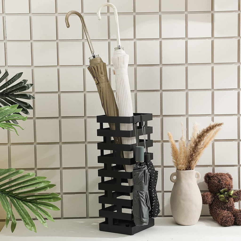 Tudomro Umbrella Stand Entryway, Tall Black