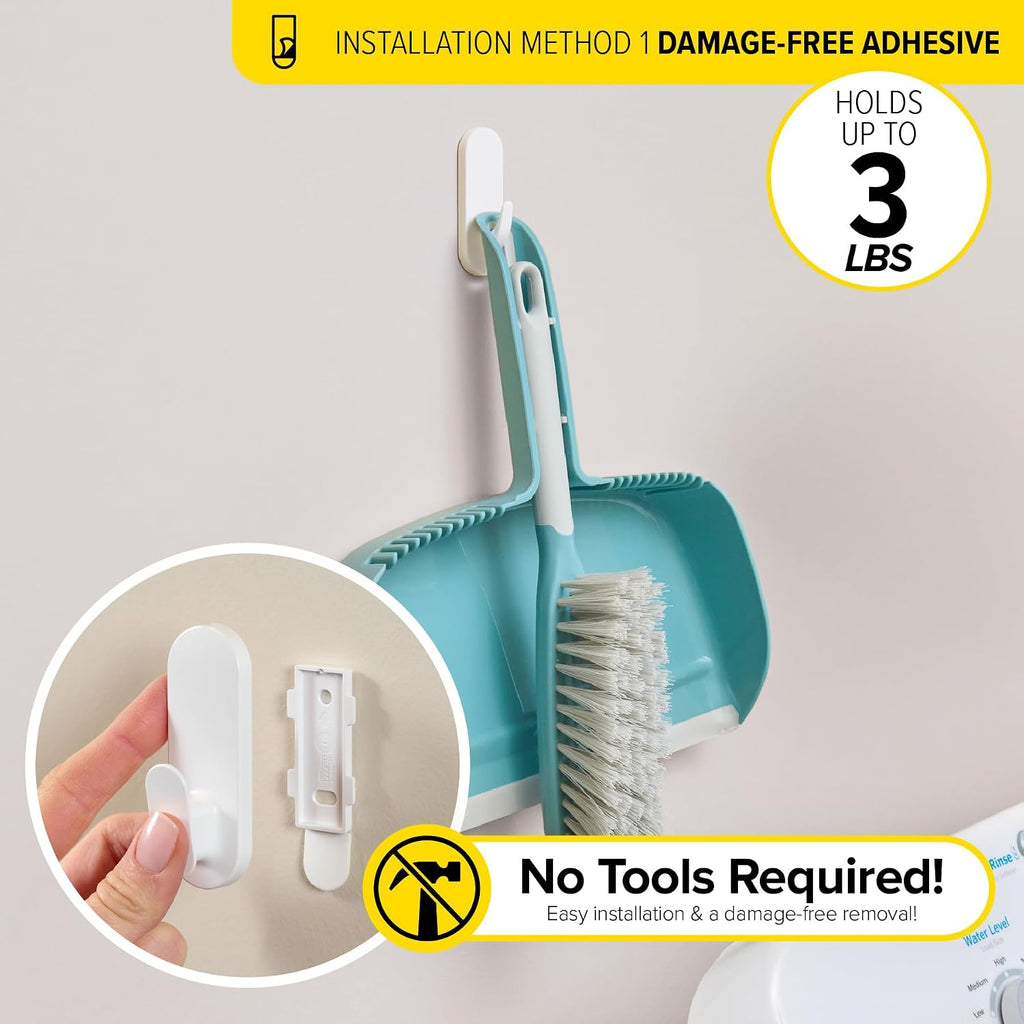 Wrap-It Storage Handy Hooks - The Fin Medium 10 Pack (White)